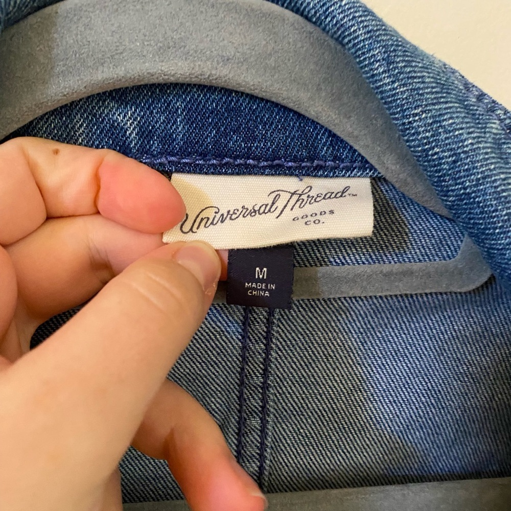 Universal Thread Target Button Up Jean Denim Jack… - image 2